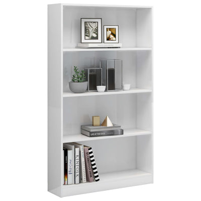 vidaXL 4-Tier Book Cabinet Sonoma Oak 80x24x142 cm Engineered Wood