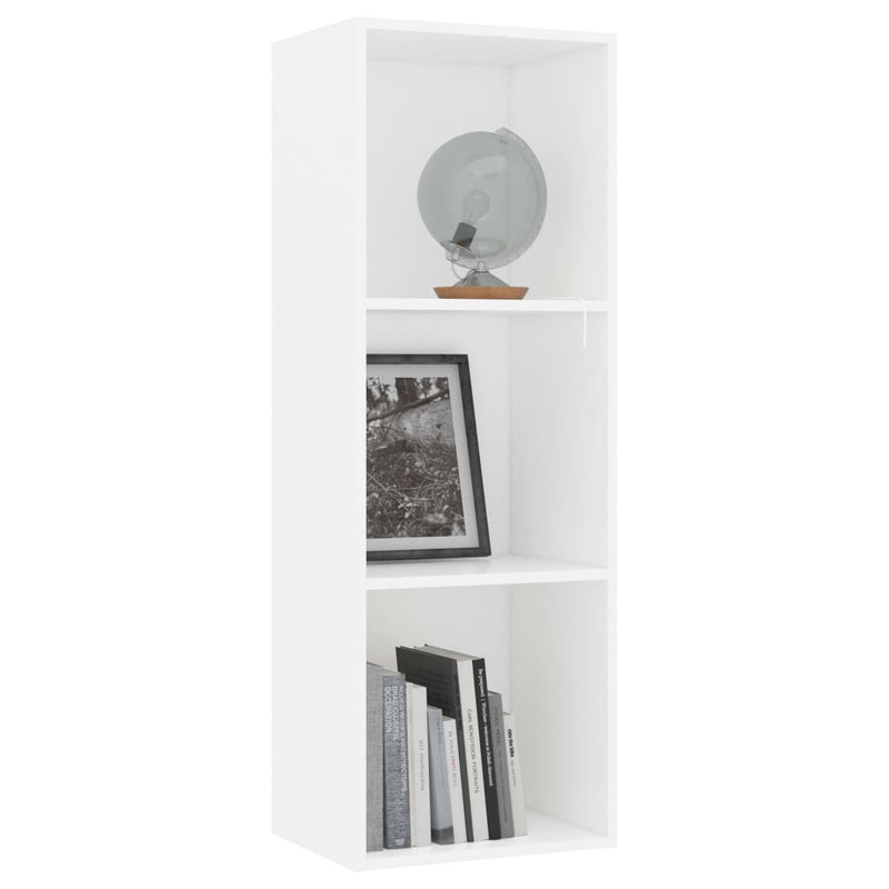 vidaXL 3-Tier Book Cabinet Concrete Grey 40x30x114 cm Engineered Wood