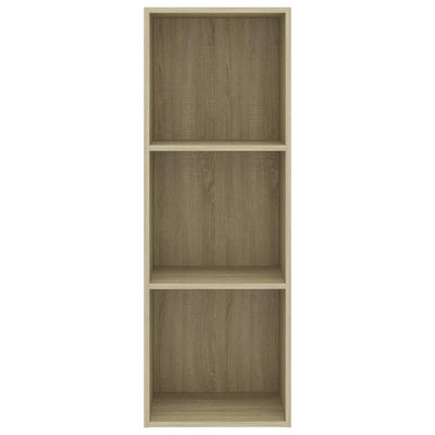 vidaXL 3-Tier Book Cabinet Concrete Grey 40x30x114 cm Engineered Wood