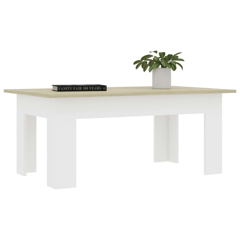 vidaXL Coffee Table Sonoma Oak 100x60x42 cm Engineered Wood