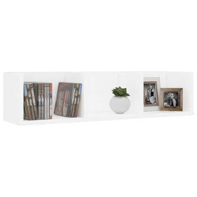 vidaXL CD Wall Shelf Sonoma Oak 75x18x18 cm Engineered Wood