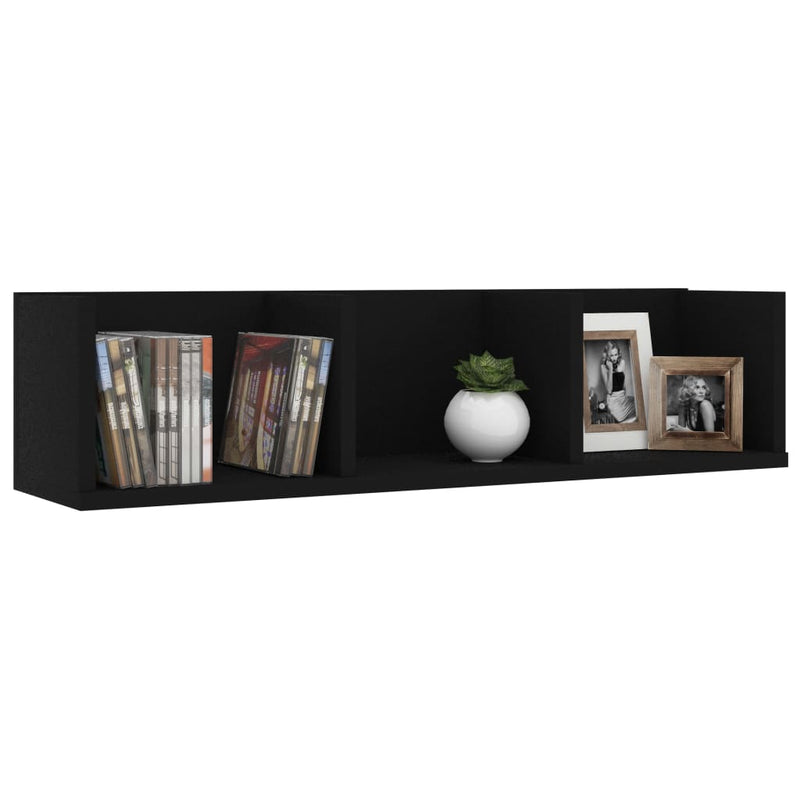 vidaXL CD Wall Shelf Sonoma Oak 75x18x18 cm Engineered Wood