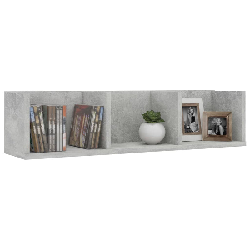 vidaXL CD Wall Shelf Sonoma Oak 75x18x18 cm Engineered Wood