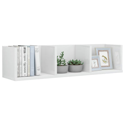 vidaXL CD Wall Shelf Sonoma Oak 75x18x18 cm Engineered Wood