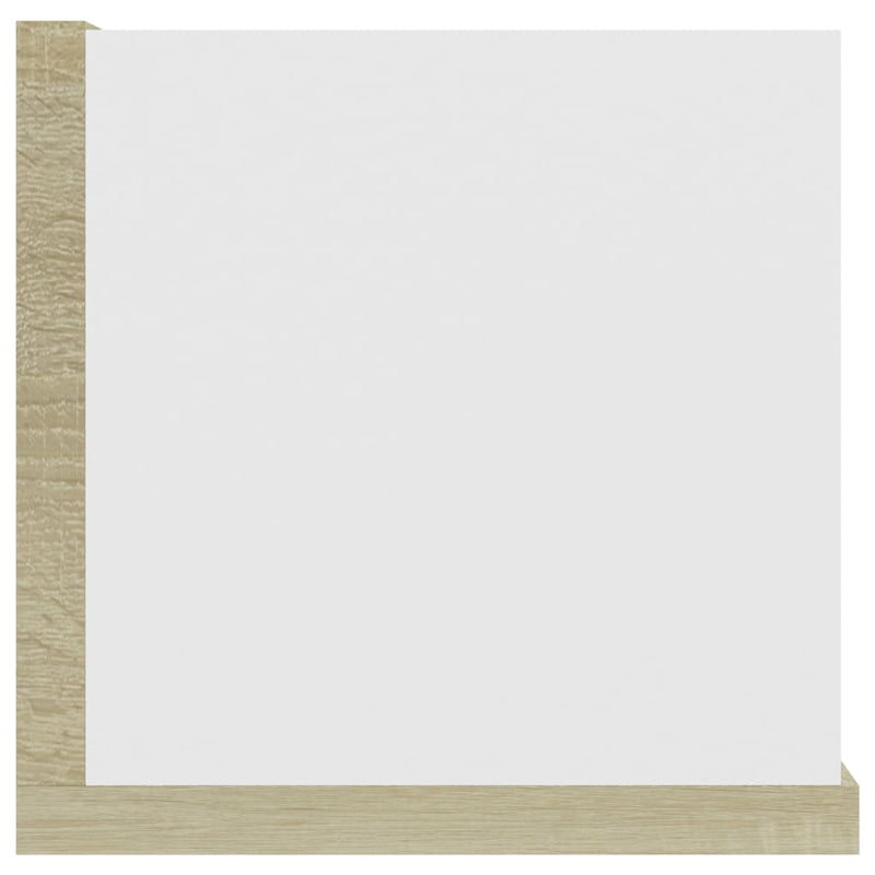 vidaXL CD Wall Shelf Sonoma Oak 100x18x18 cm Engineered Wood
