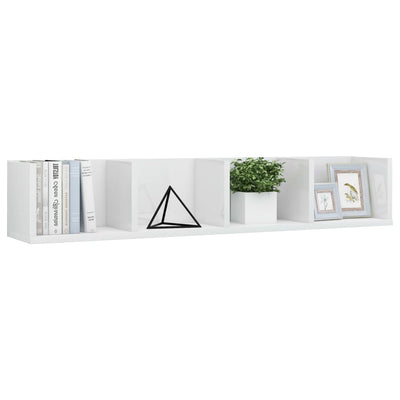 vidaXL CD Wall Shelf Sonoma Oak 100x18x18 cm Engineered Wood