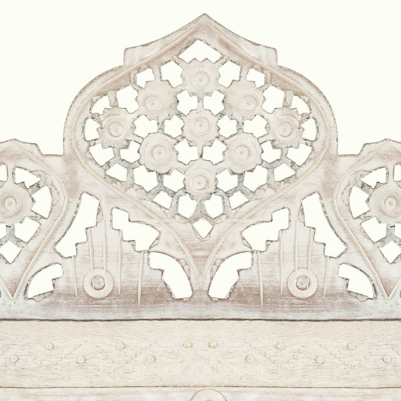 vidaXL Hand carved 4-Panel Room Divider Brown 160x165 cm Solid Mango Wood