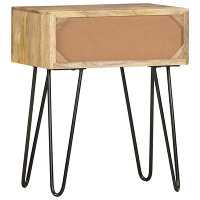 vidaXL Bedside Cabinet 65x35x60 cm Solid Mango Wood