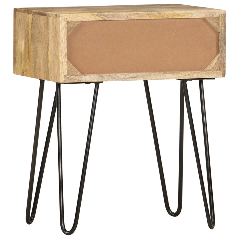 vidaXL Bedside Cabinet 65x35x60 cm Solid Mango Wood