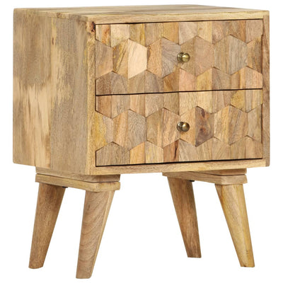 vidaXL Bedside Cabinet 40x30x50 cm Solid Mango Wood