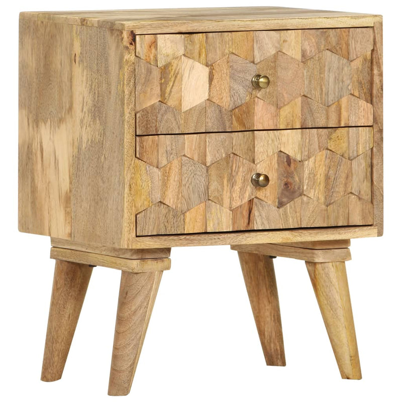 vidaXL Bedside Cabinet 40x30x50 cm Solid Mango Wood