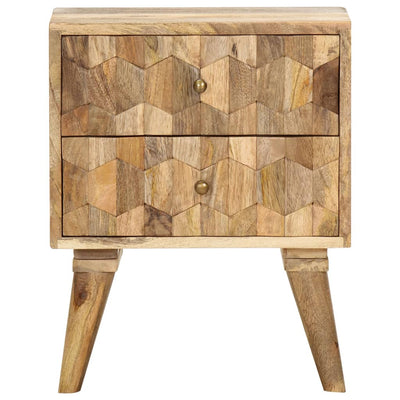 vidaXL Bedside Cabinet 40x30x50 cm Solid Mango Wood