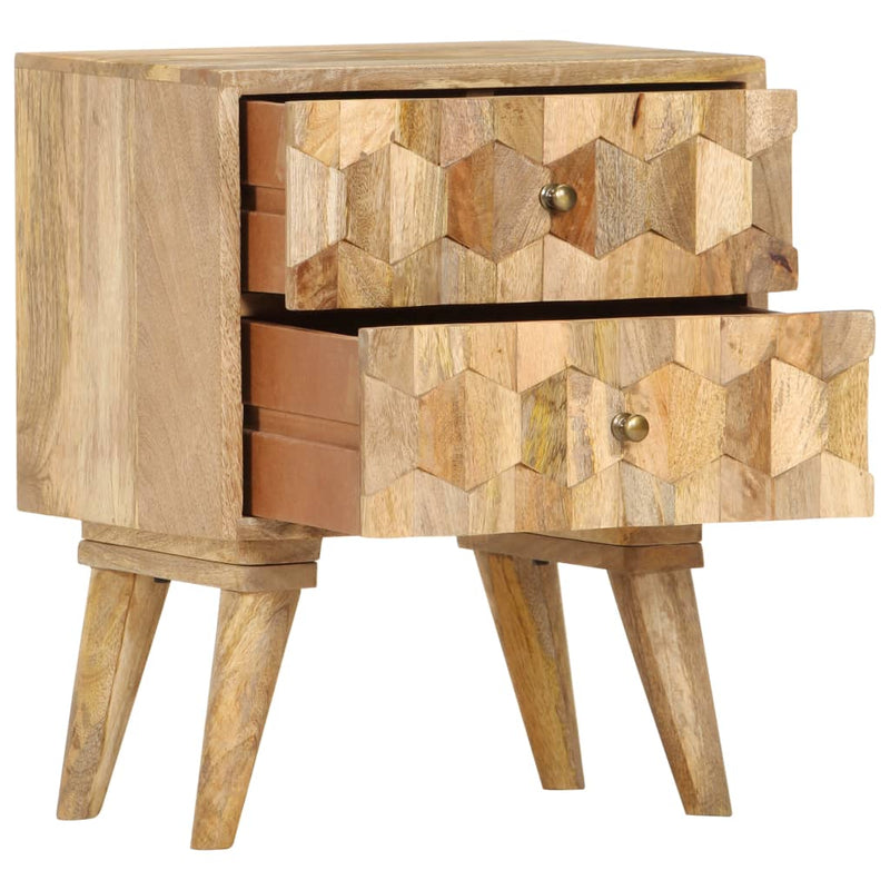 vidaXL Bedside Cabinet 40x30x50 cm Solid Mango Wood