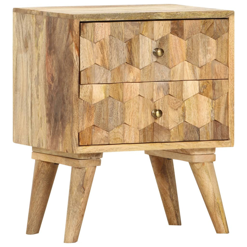 vidaXL Bedside Cabinet 40x30x50 cm Solid Mango Wood