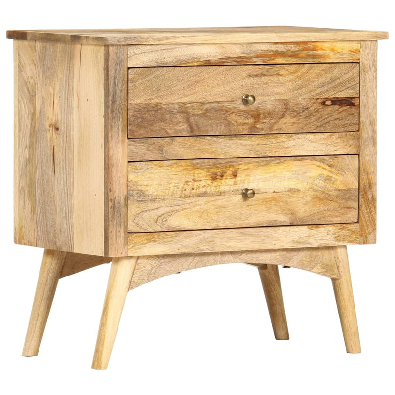 vidaXL Bedside Cabinet 65x35x60 cm Solid Mango Wood