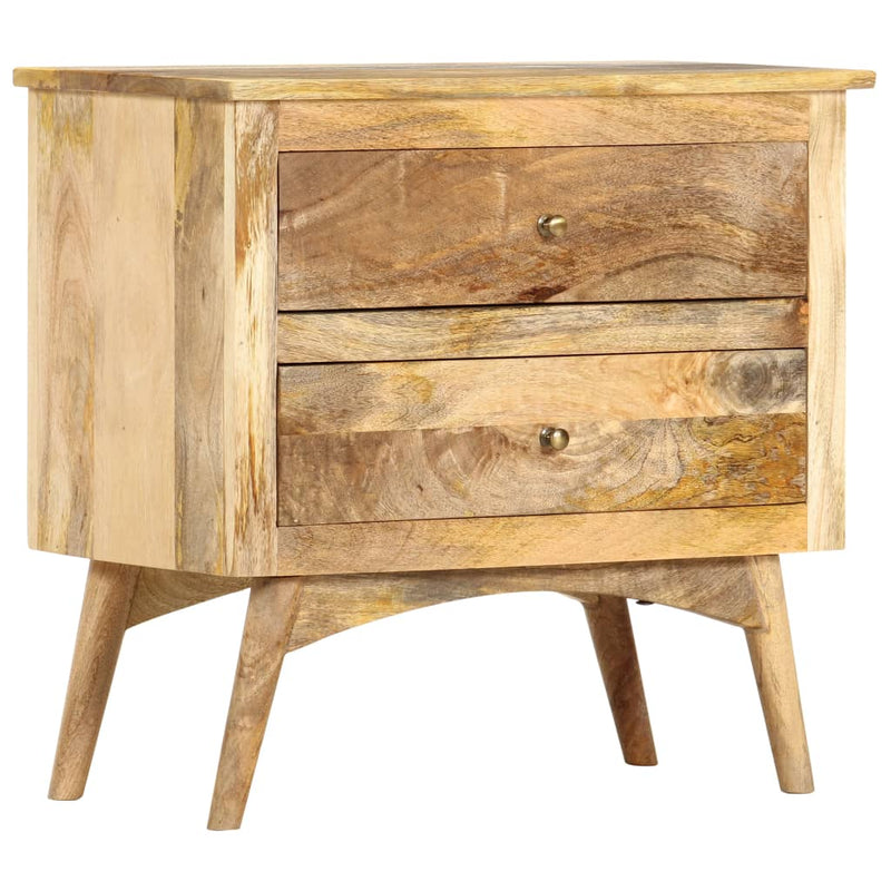 vidaXL Bedside Cabinet 65x35x60 cm Solid Mango Wood