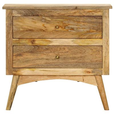 vidaXL Bedside Cabinet 65x35x60 cm Solid Mango Wood