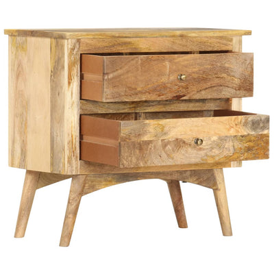 vidaXL Bedside Cabinet 65x35x60 cm Solid Mango Wood