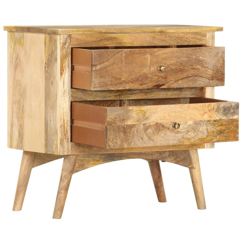 vidaXL Bedside Cabinet 65x35x60 cm Solid Mango Wood
