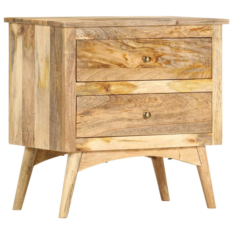 vidaXL Bedside Cabinet 65x35x60 cm Solid Mango Wood