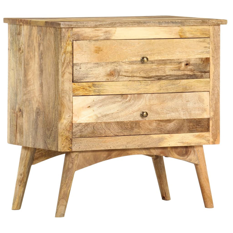 vidaXL Bedside Cabinet 65x35x60 cm Solid Mango Wood