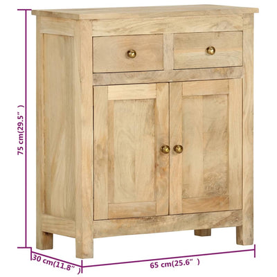 vidaXL Side Cabinet 65x30x75 cm Solid Mango Wood