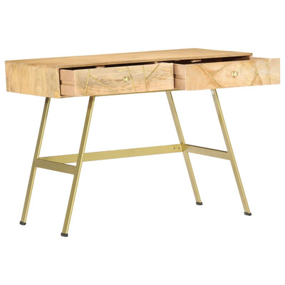 vidaXL Writing Desk with Drawers 100x55x75 cm Solid Mango Wood