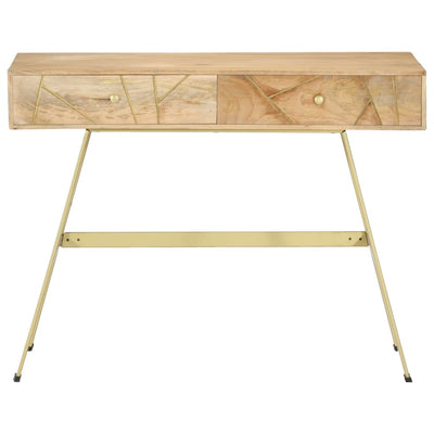 vidaXL Writing Desk with Drawers 100x55x75 cm Solid Mango Wood