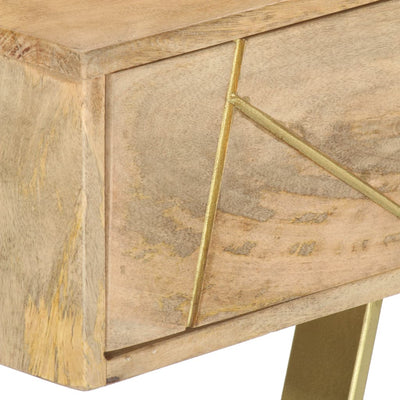 vidaXL Writing Desk with Drawers 100x55x75 cm Solid Mango Wood