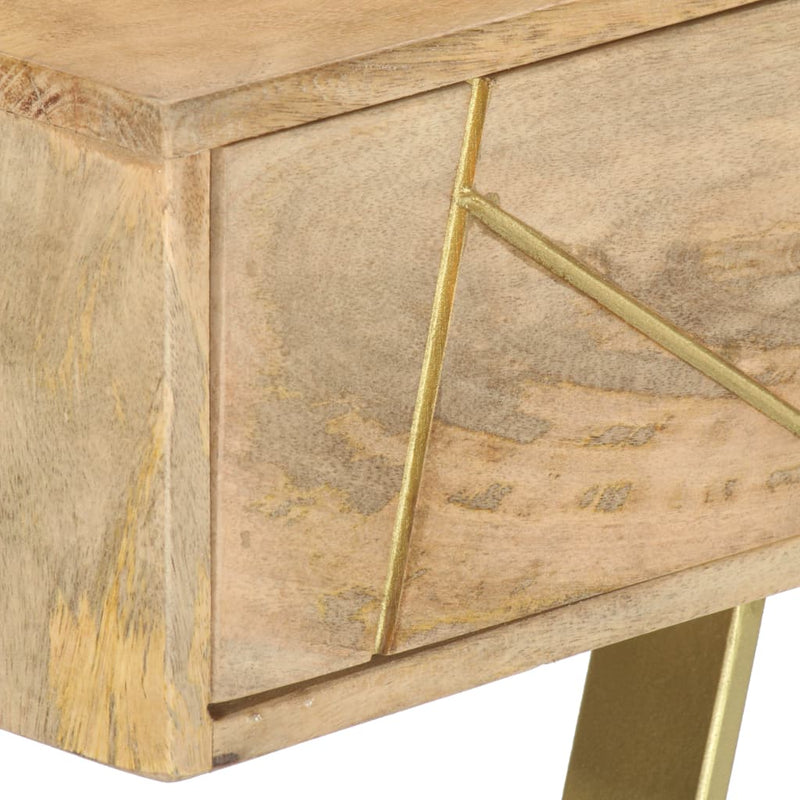 vidaXL Writing Desk with Drawers 100x55x75 cm Solid Mango Wood