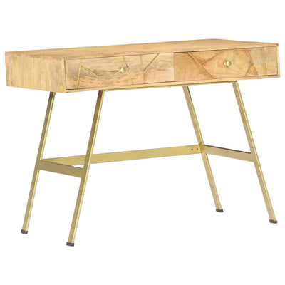 vidaXL Writing Desk with Drawers 100x55x75 cm Solid Mango Wood