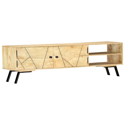 vidaXL TV Cabinet 140x30x40 cm Solid Mango Wood