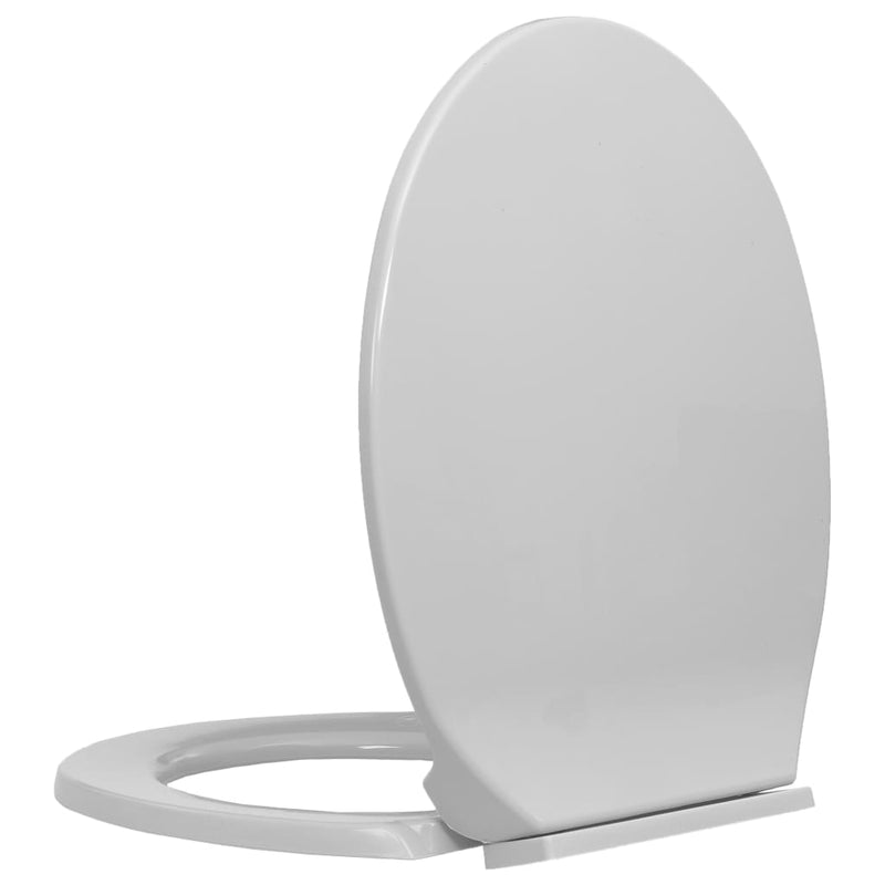 vidaXL Soft-Close Toilet Seat Beige Oval