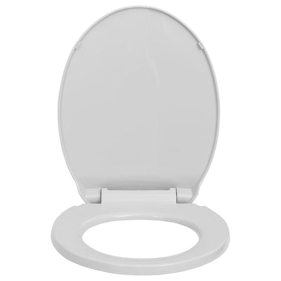 vidaXL Soft-Close Toilet Seat Beige Oval