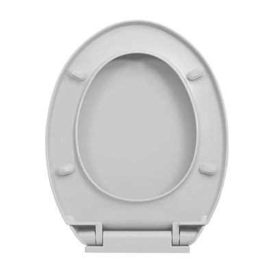 vidaXL Soft-Close Toilet Seat Beige Oval