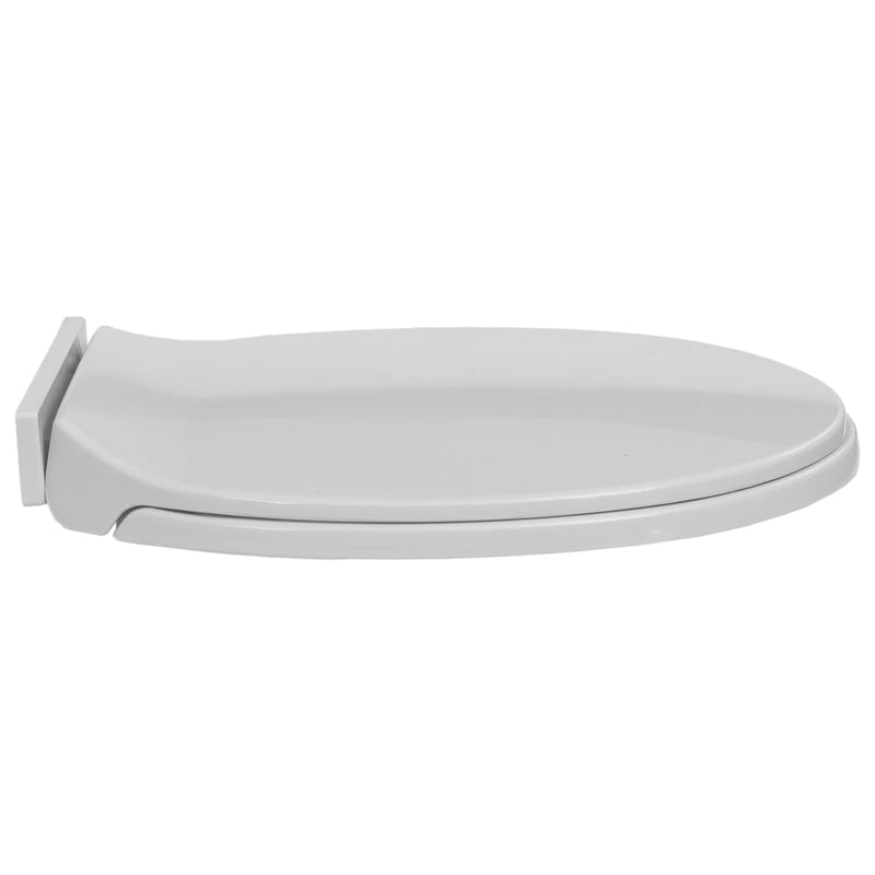 vidaXL Soft-Close Toilet Seat Beige Oval