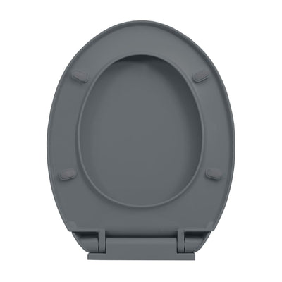vidaXL Soft-Close Toilet Seat Beige Oval