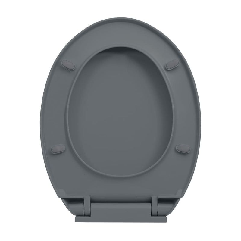 vidaXL Soft-Close Toilet Seat Beige Oval