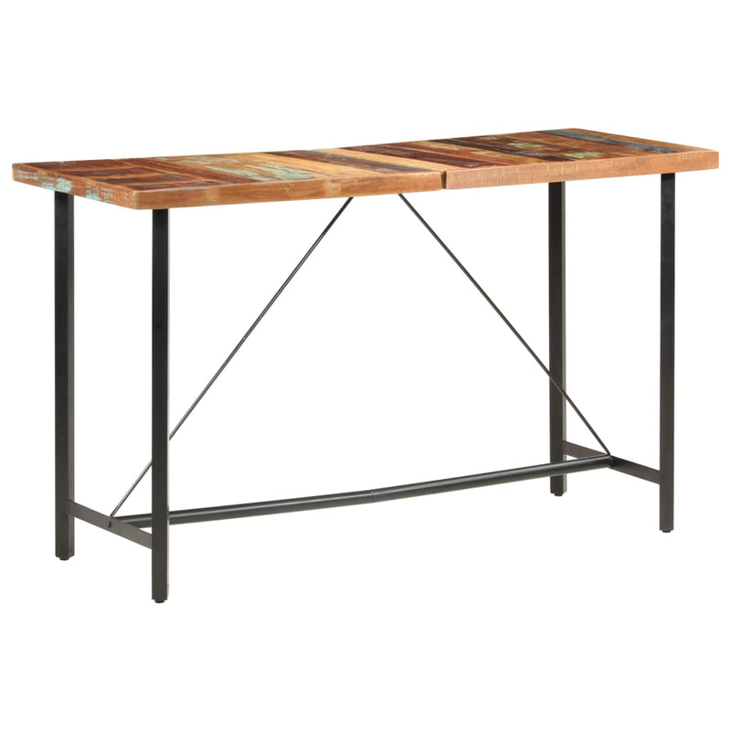 vidaXL Bar Table 180x70x107 cm Solid Reclaimed Wood