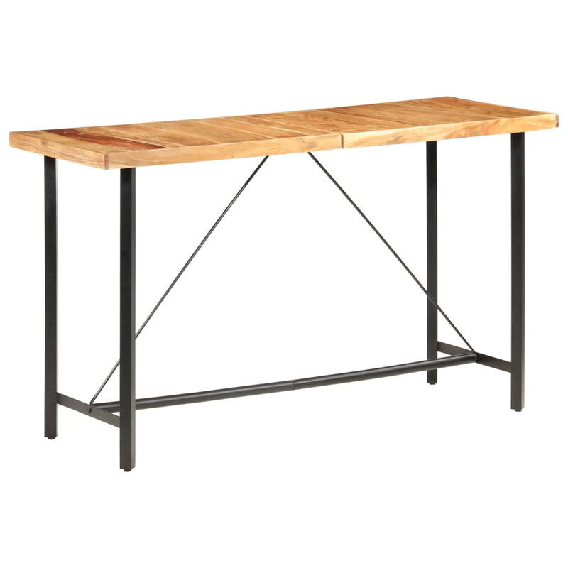 vidaXL Bar Table 180x70x107 cm Solid Acacia Wood
