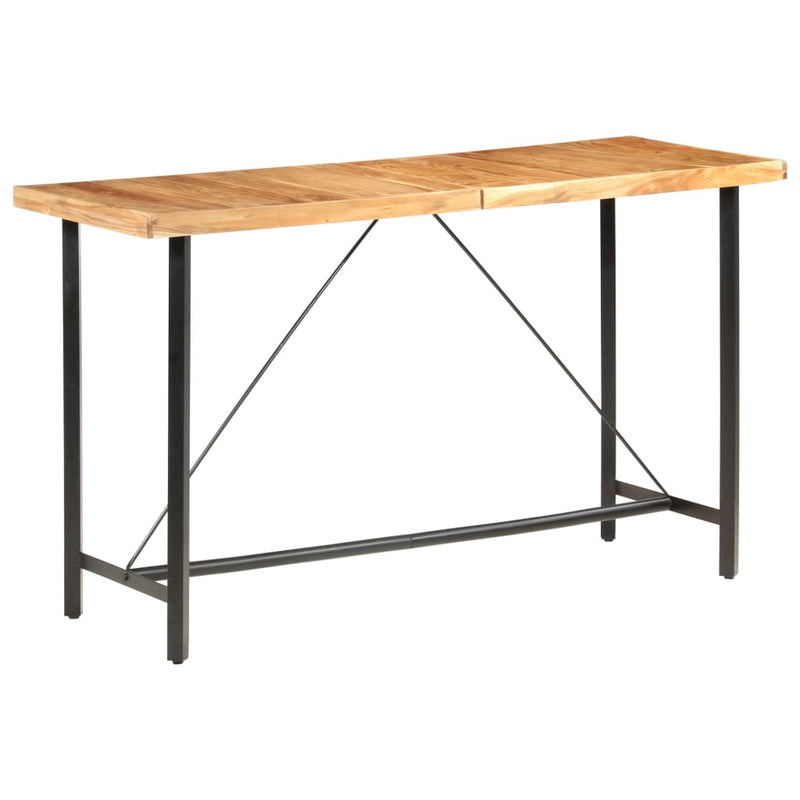 vidaXL Bar Table 180x70x107 cm Solid Acacia Wood
