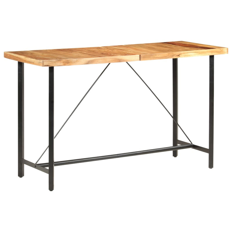 vidaXL Bar Table 180x70x107 cm Solid Acacia Wood