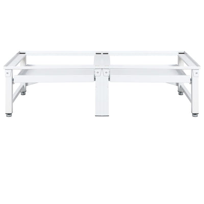 vidaXL Washing and Drying Machine Pedestal with Pull-out Shelves White