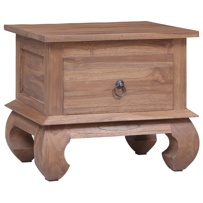 vidaXL Bedside Cabinet 45x35x40 cm Solid Teak Wood