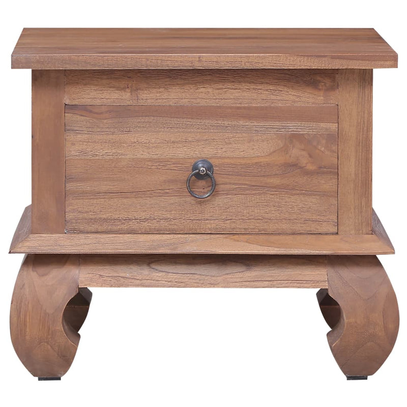 vidaXL Bedside Cabinet 45x35x40 cm Solid Teak Wood