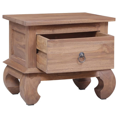 vidaXL Bedside Cabinet 45x35x40 cm Solid Teak Wood