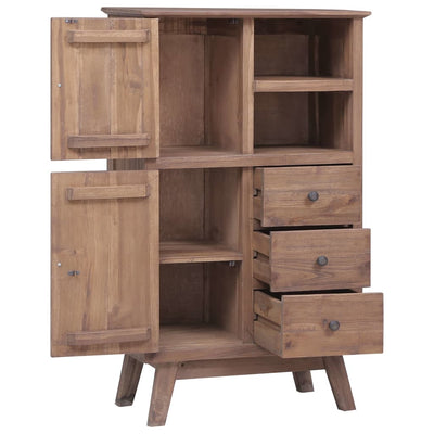 vidaXL Highboard 60x30x100 cm Solid Teak Wood