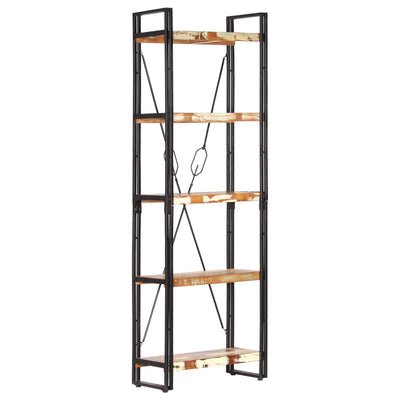 vidaXL 5-Tier Bookcase 140x30x180 cm Solid Reclaimed Wood