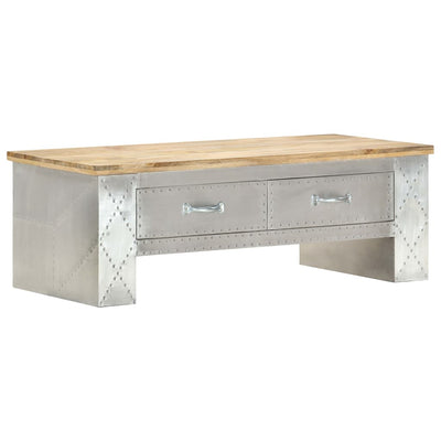 vidaXL Aviator Coffee Table 100x50x36 cm Solid Mango Wood
