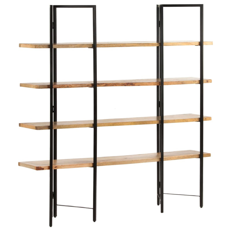 vidaXL 4-Tier Bookcase 160x35x160 cm Solid Mango Wood